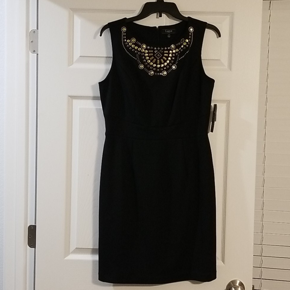 Gorgeous black sheath dress